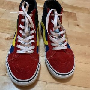 multicolored vans